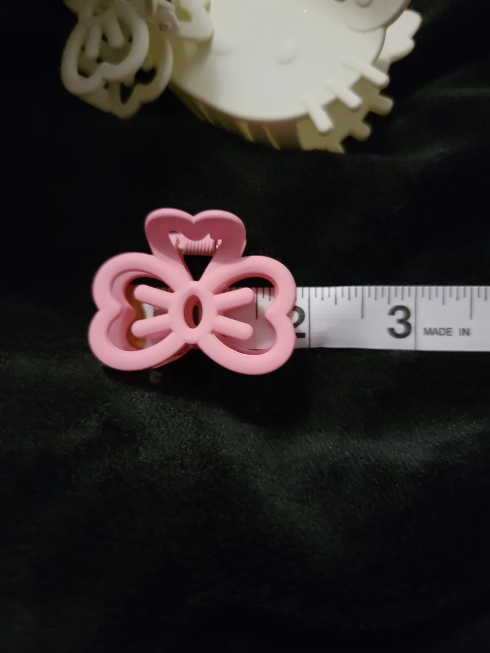 Source Unknown White & Pink Kids Bow Clip Set